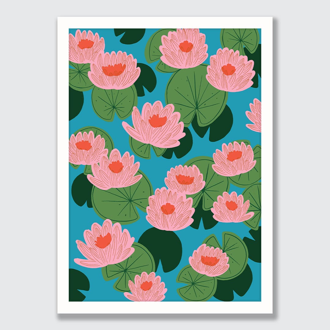 Water Lilies Art Print by Crissie Rodda