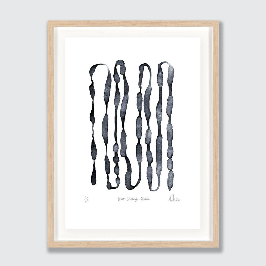 Wave Counting - Waiheke Limited Edition Art Print by Sarah Parkinson