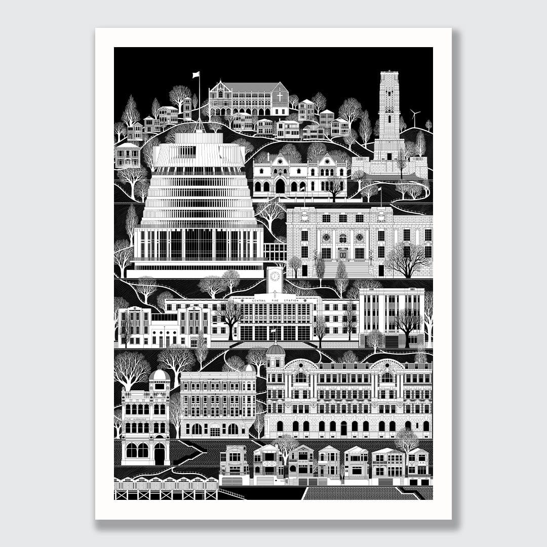 Wellington Reimagined Art Print by Glenn Mulholland
