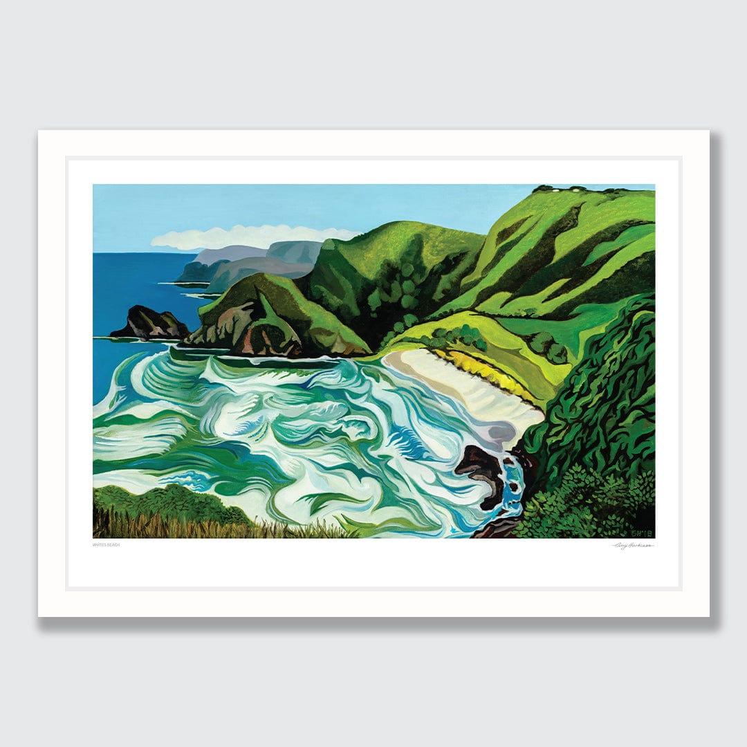 Whites Beach Art Print by Guy Harkness