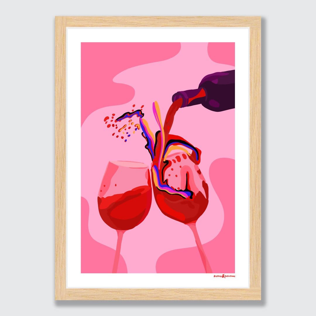 Wine Not Art Print by Restless & Infectious