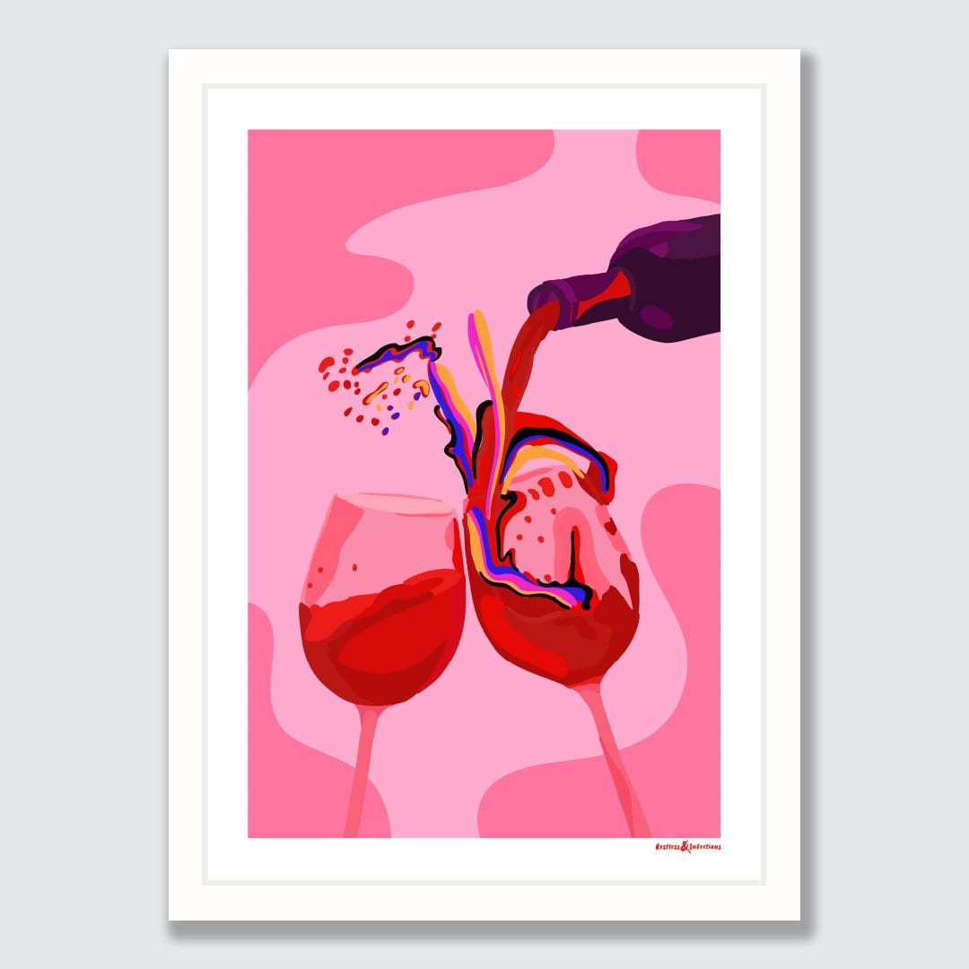 Wine Not Art Print by Restless & Infectious