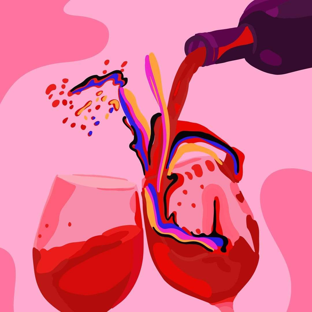Wine Not Art Print by Restless & Infectious