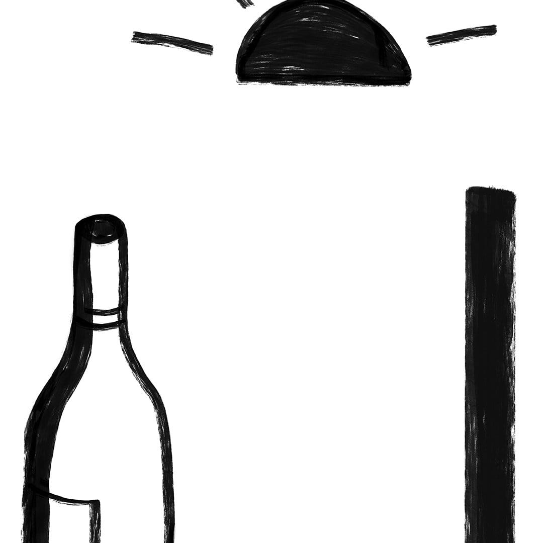 Wine o&#39; Clock Art Print by Home Time
