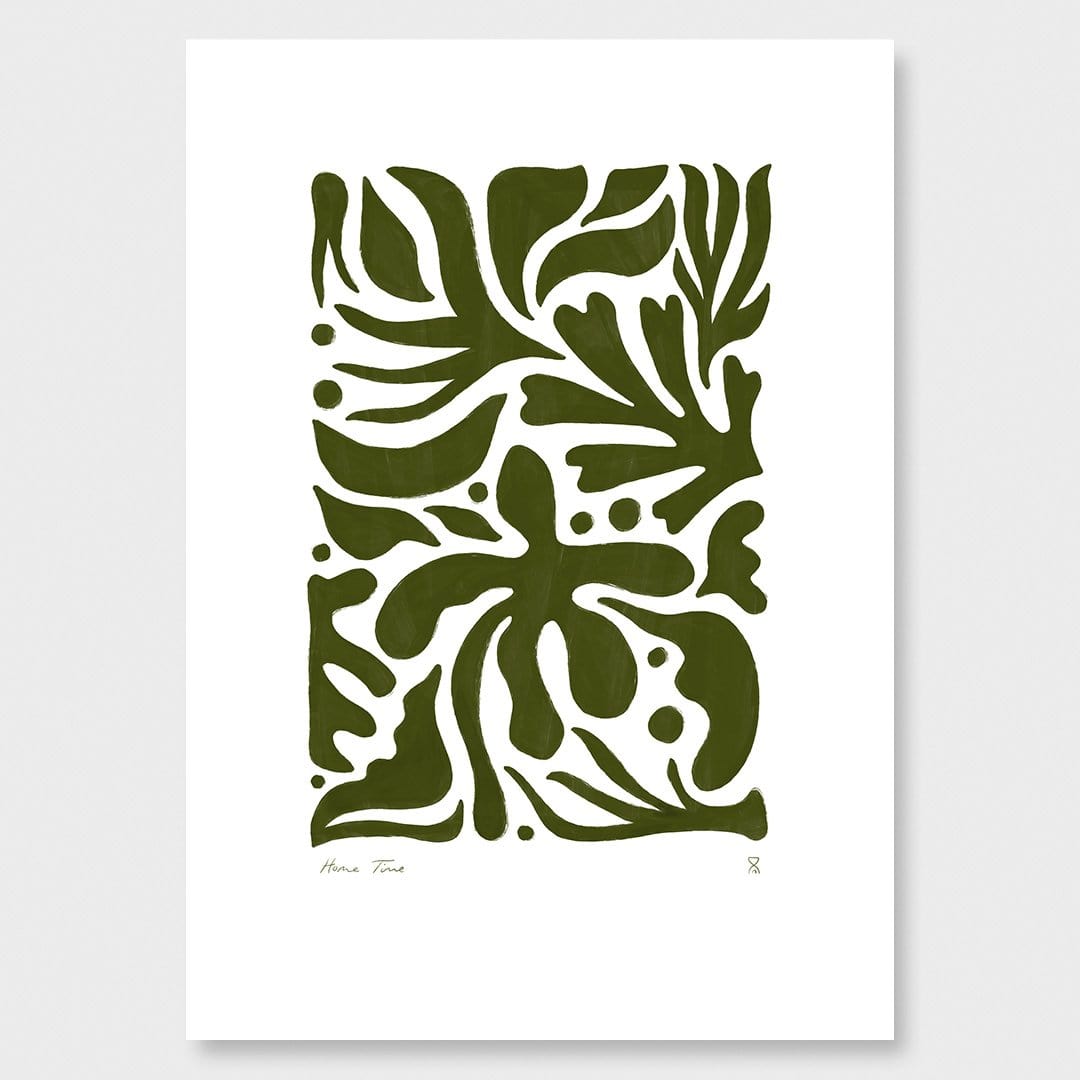 Winter Leaves Art Print by Home Time