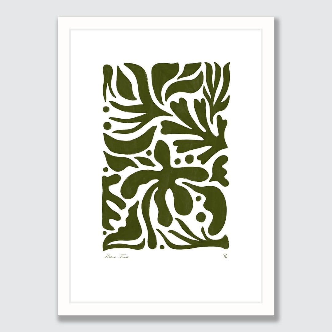 Winter Leaves Art Print by Home Time