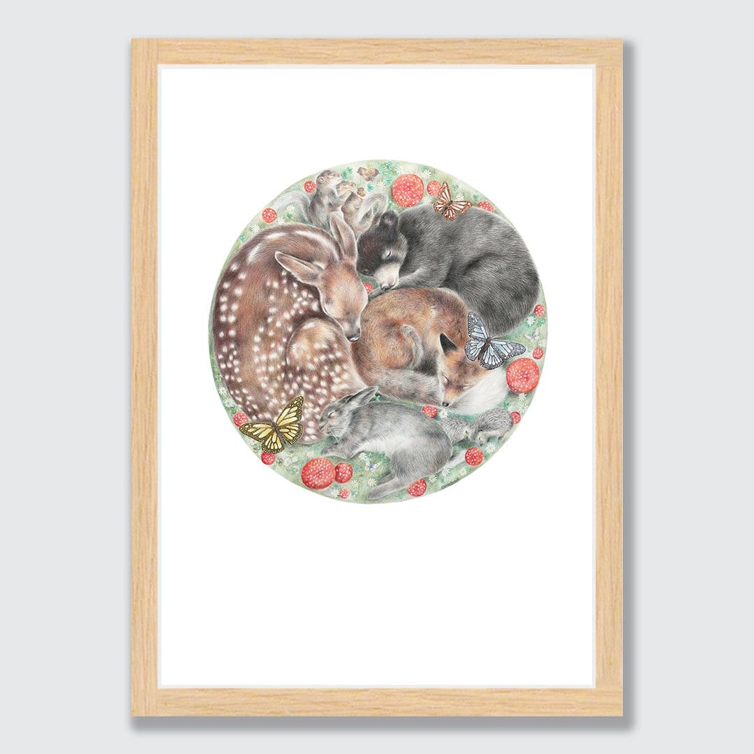 Woodland Dreamers Art Print by Olivia Bezett