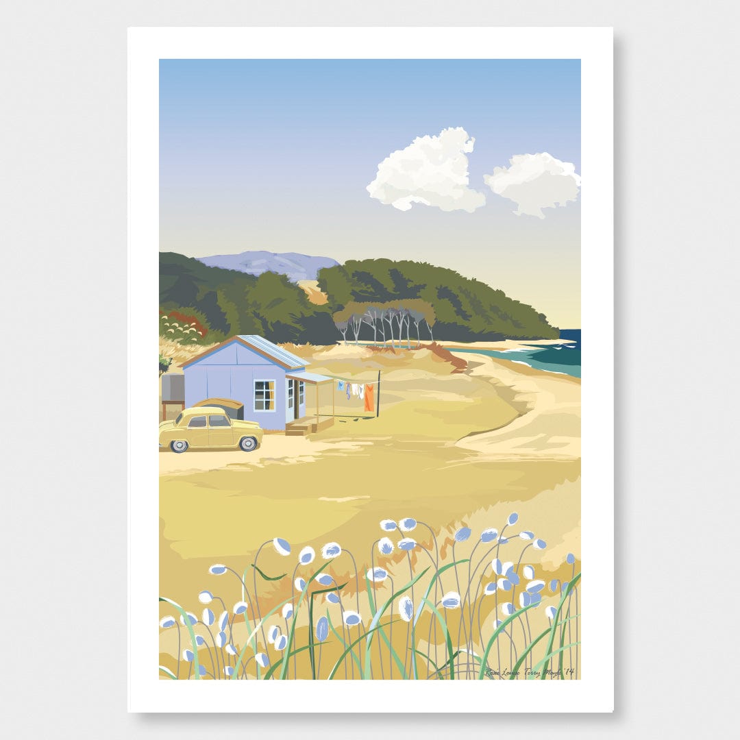 At The Bach Art Print by Rosie Louise & Terry Moyle