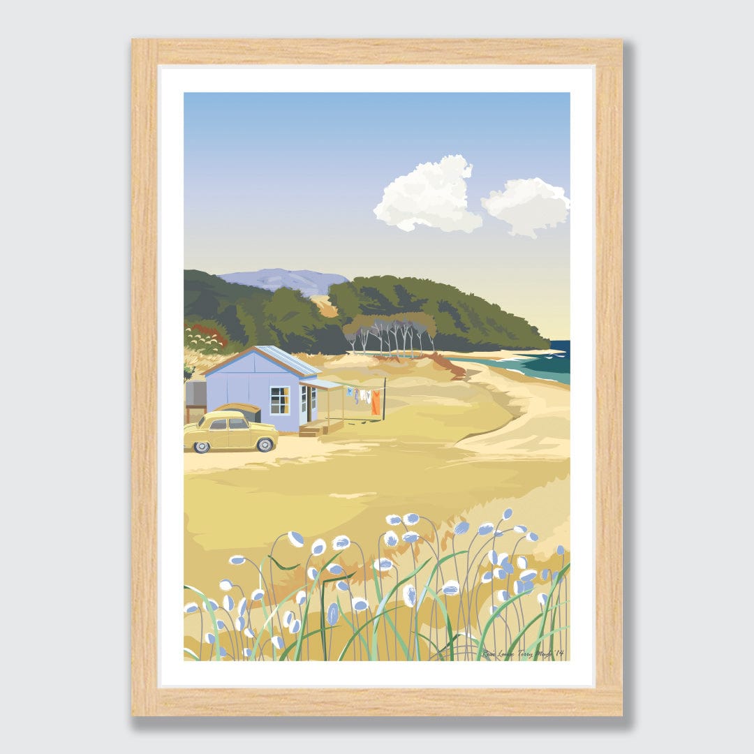 At The Bach Art Print by Rosie Louise & Terry Moyle