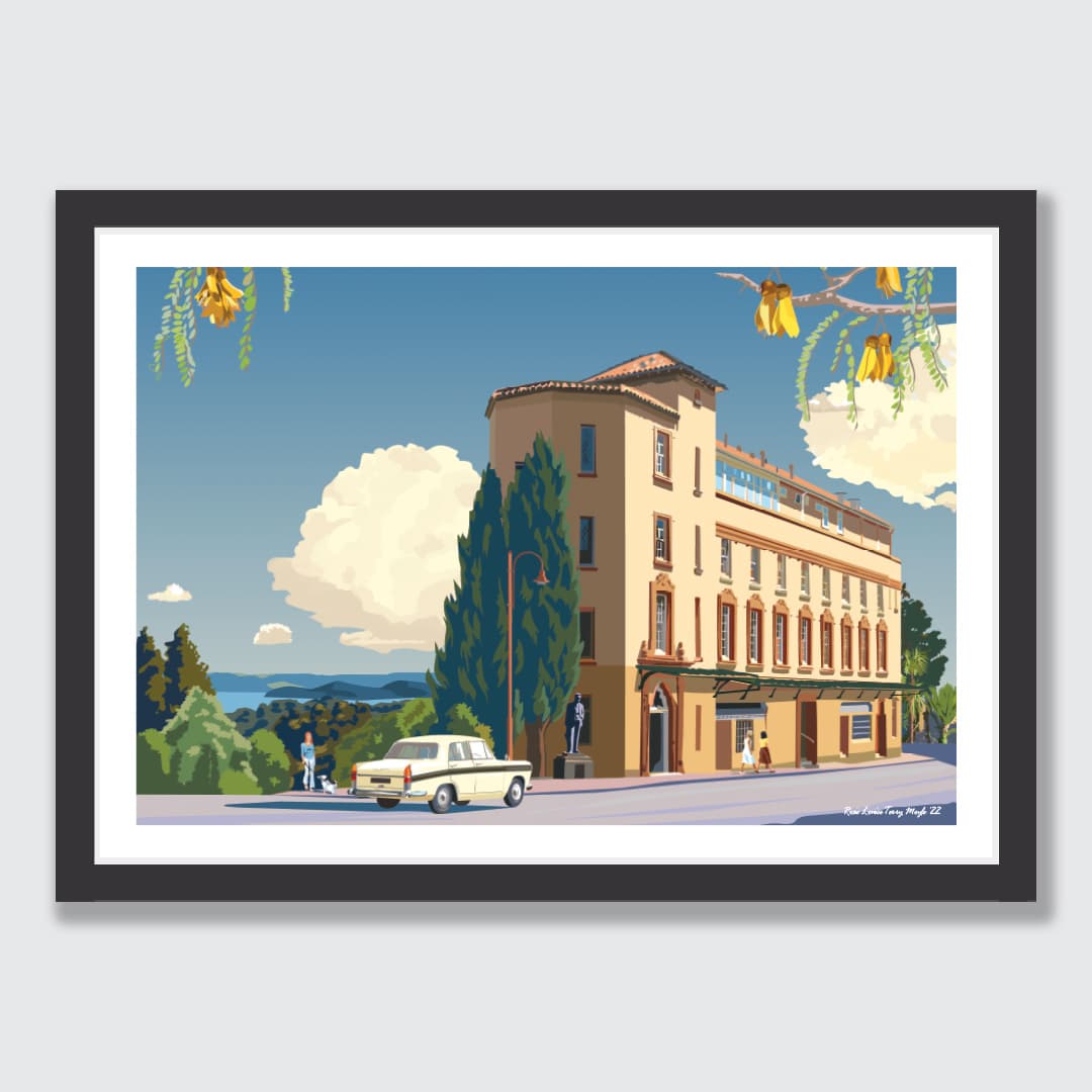 Auckland Lopdell House Art Print by Rosie Louise & Terry Moyle