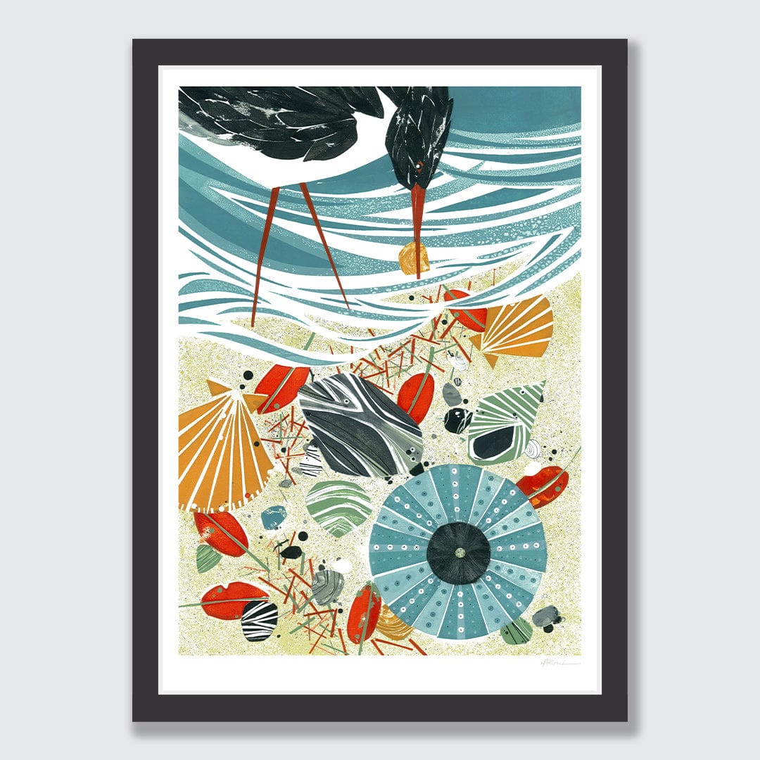 Beach Brunch Art Print by Holly Roach