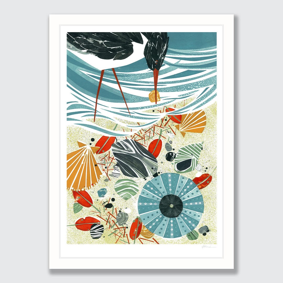 Beach Brunch Art Print by Holly Roach