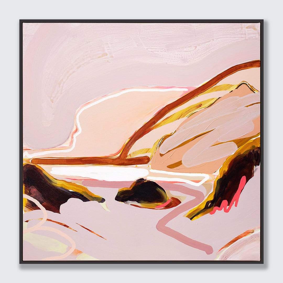 My Heart on Fire - Te Henga Art Print by Jen Sievers