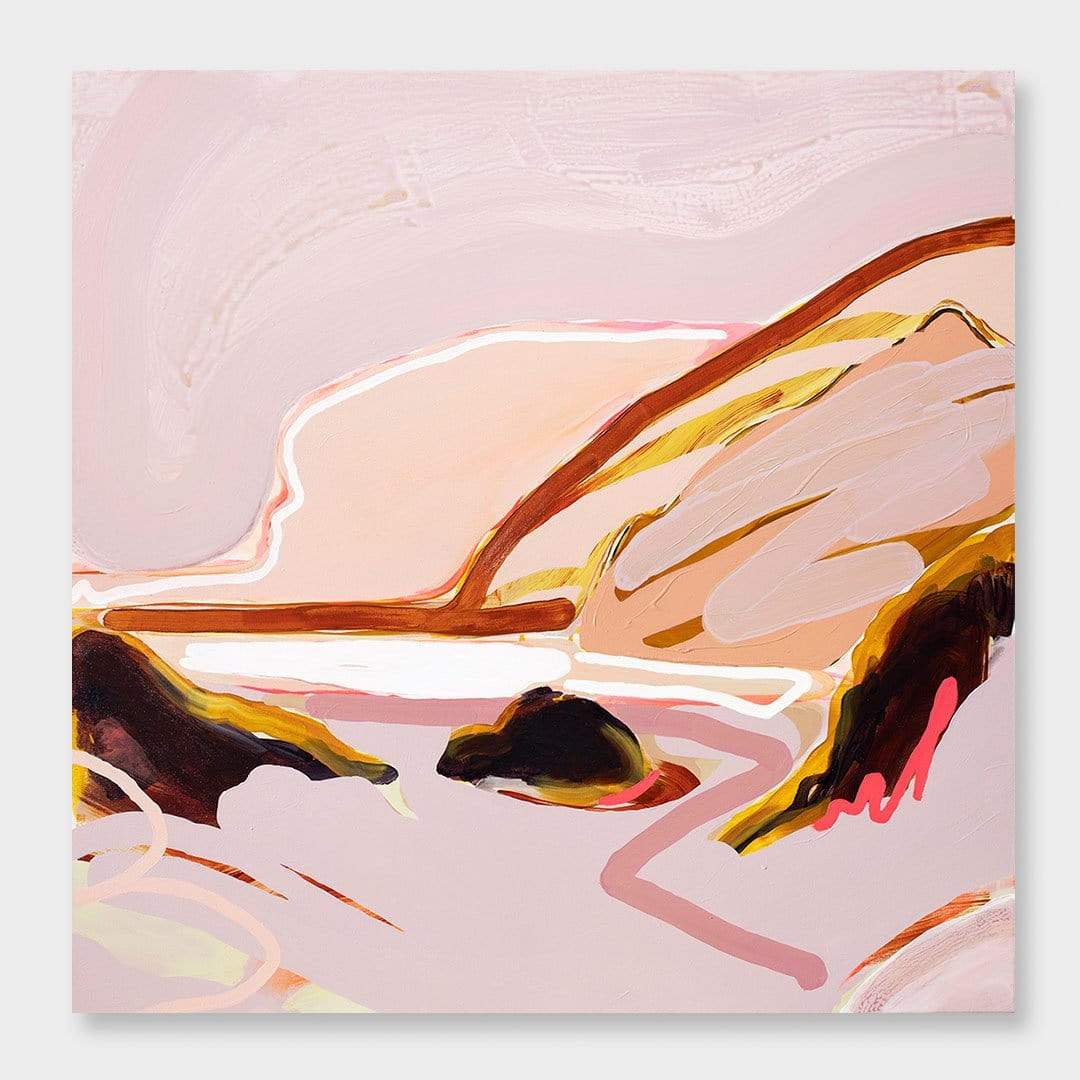 My Heart on Fire - Te Henga Art Print by Jen Sievers