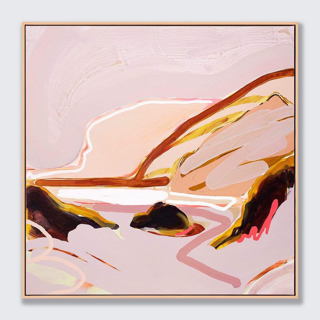 My Heart on Fire - Te Henga Art Print by Jen Sievers