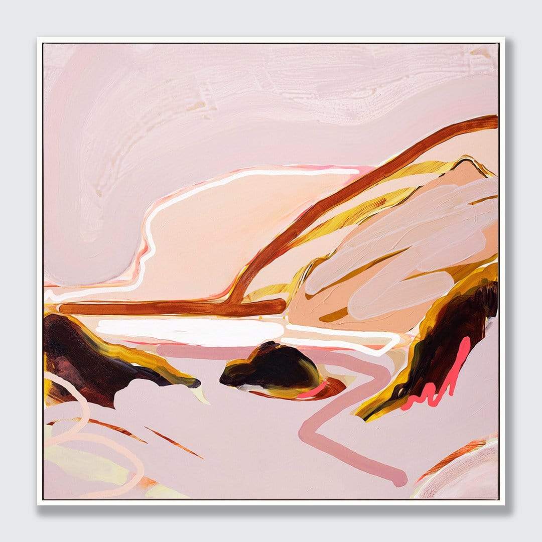 My Heart on Fire - Te Henga Art Print by Jen Sievers