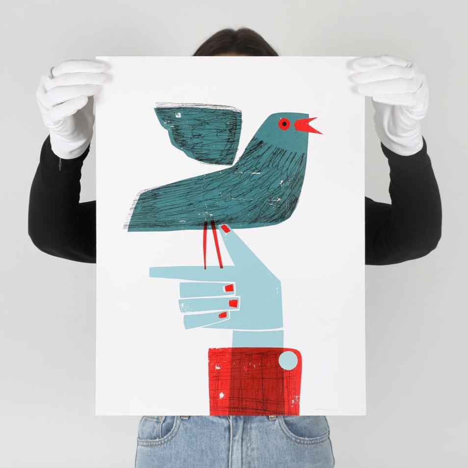 Big Friends #2 Original Artwork by Holly Roach