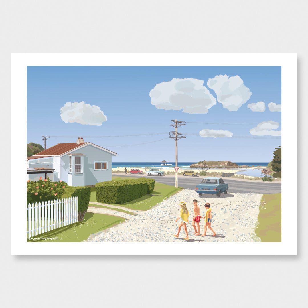Brighton Beach Summer Art Print by Rosie Louise &amp; Terry Moyle