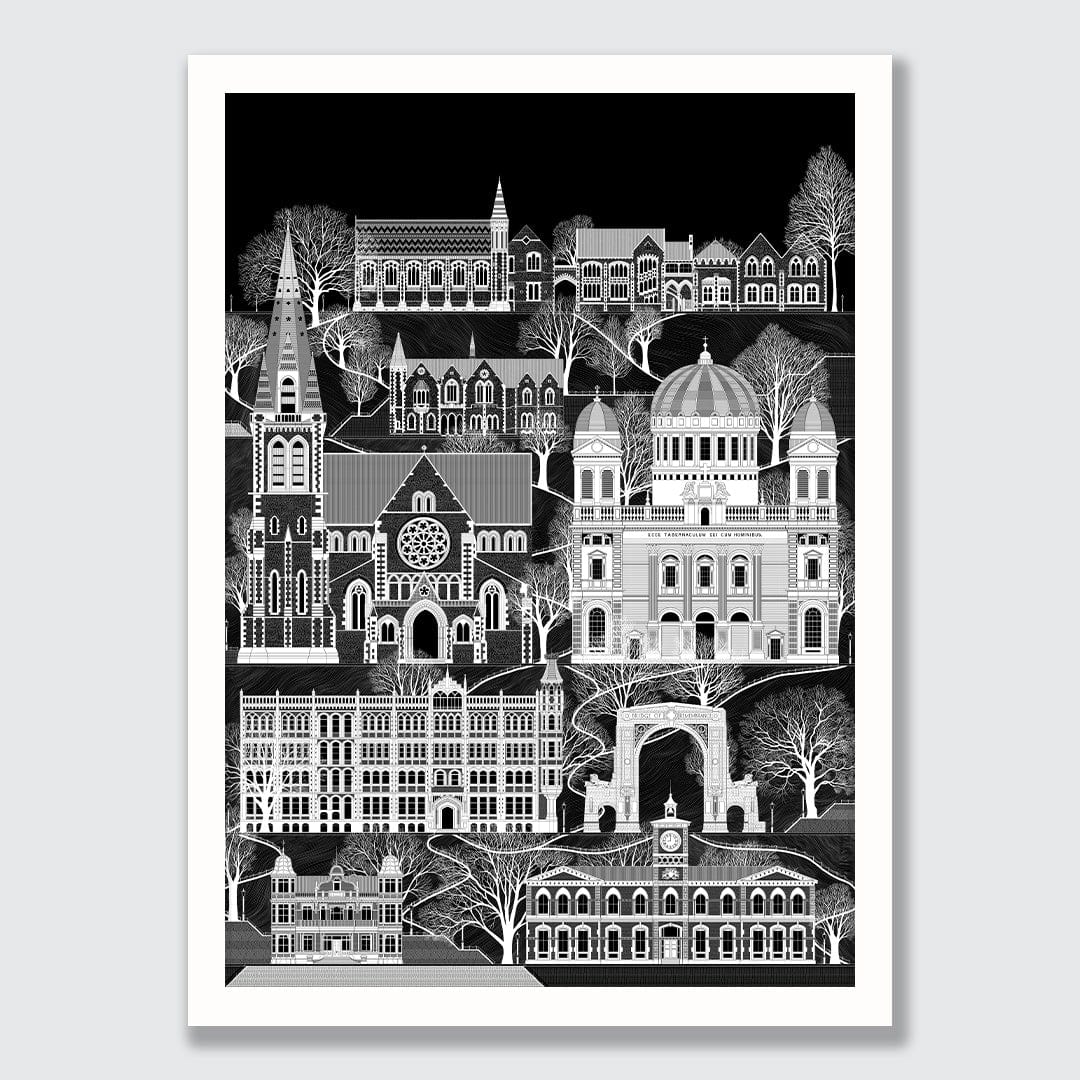 Christchurch Reimagined Art Print by Glenn Mulholland - endemicworld