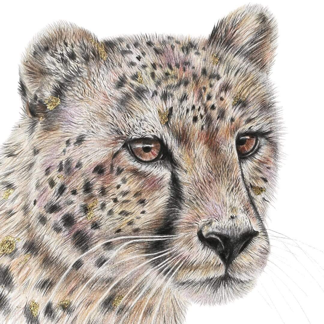 Cheetah Art Print by Olivia Bezett