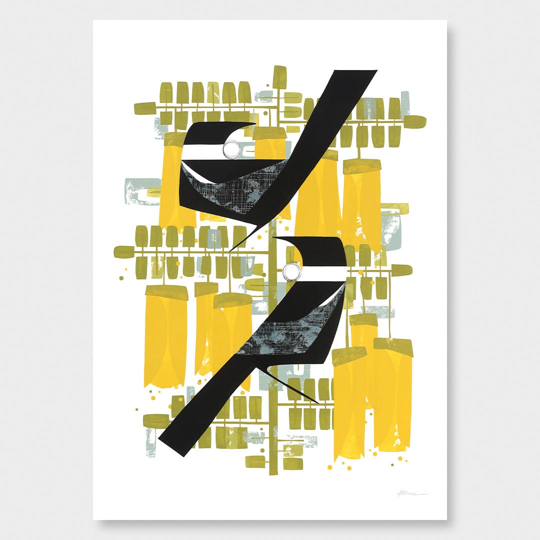 A Conversation Art Print by Holly Roach