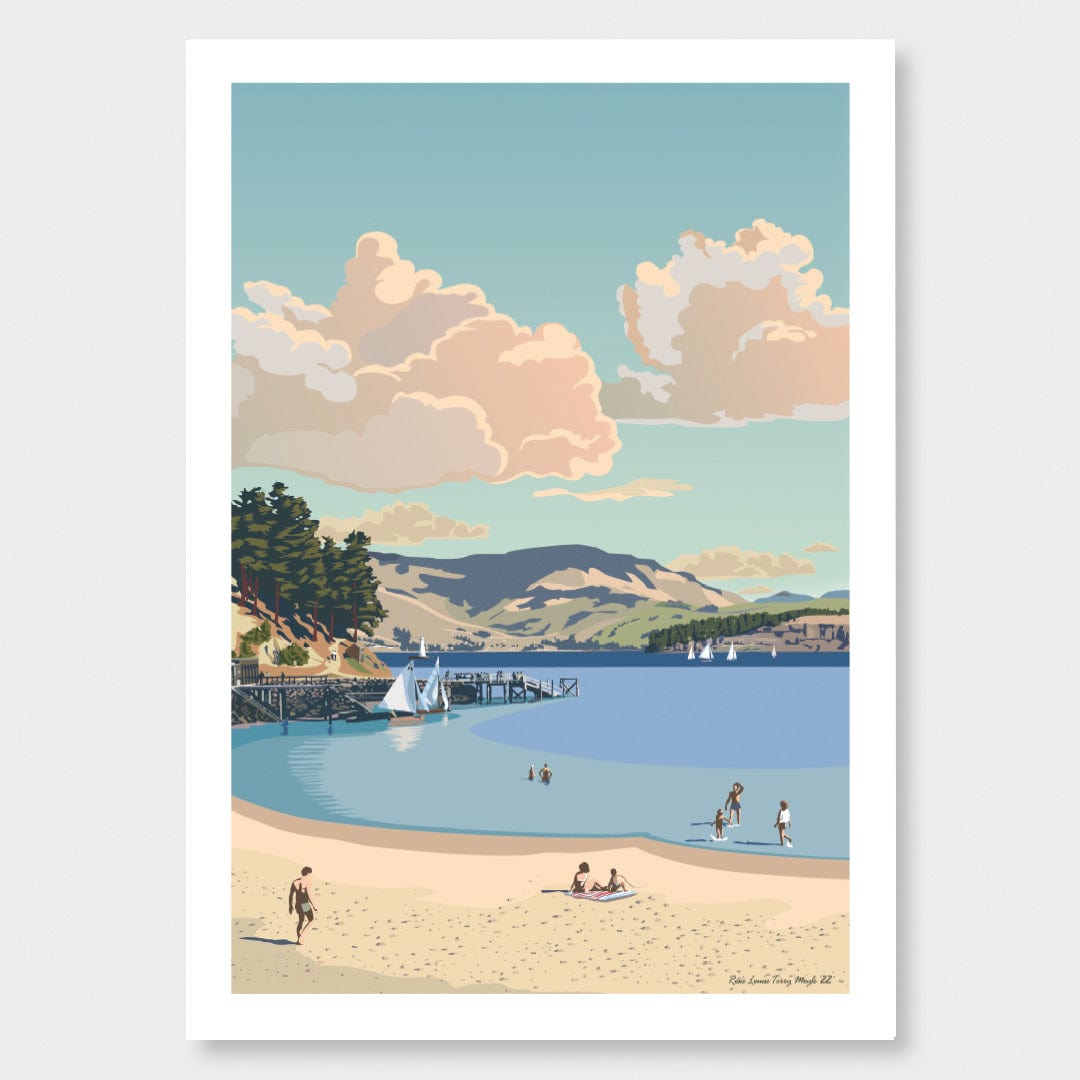 Corsair Bay 1960s Art Print by Rosie Louise & Terry Moyle