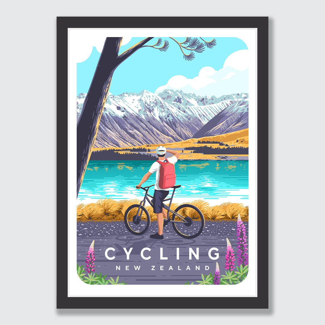 Cycling New Zealand is For Art Print by Julia Murray