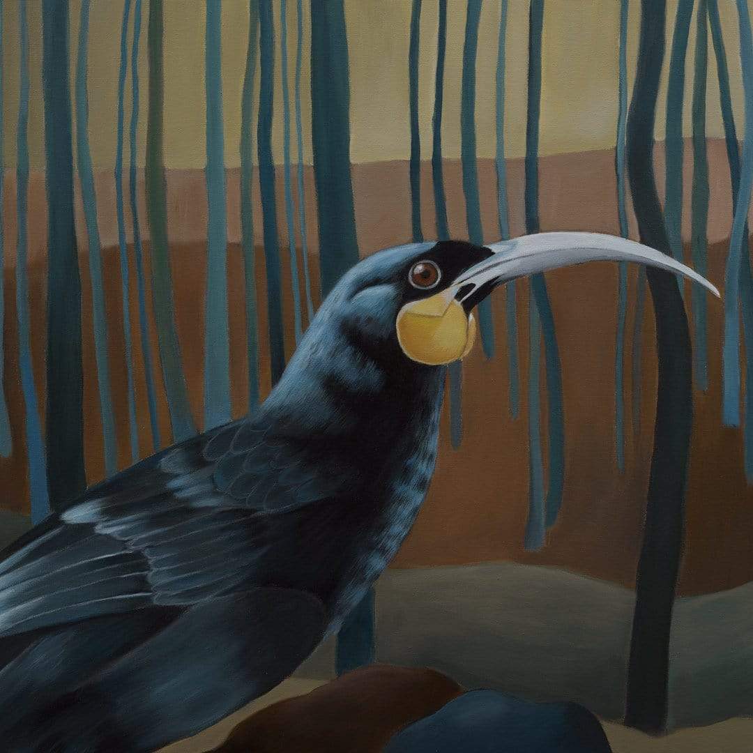 Douglas Huia Art Print by Margaret Petchell