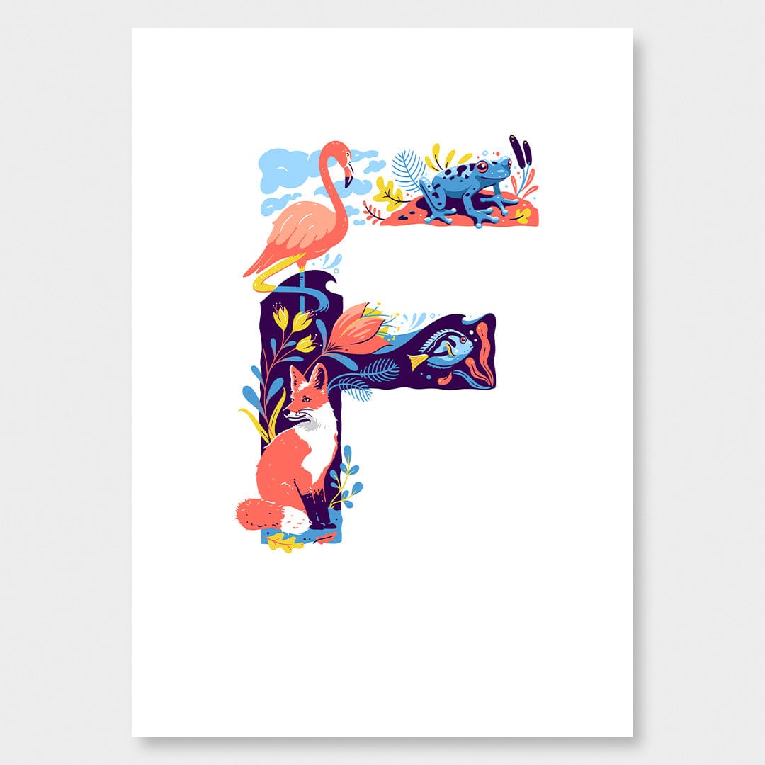 F is For Art Print by Julia Murray