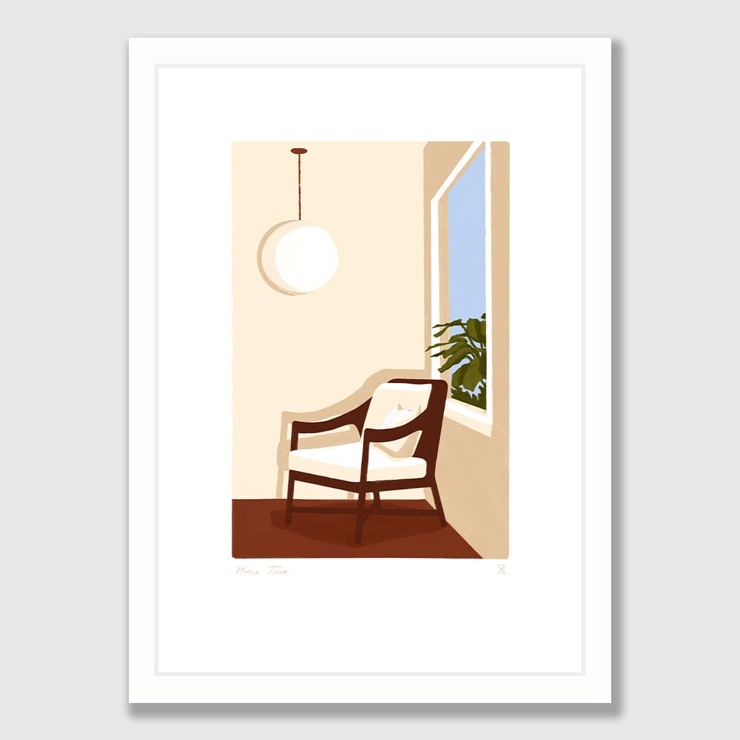 Favourite Chair Art Print by Home Time