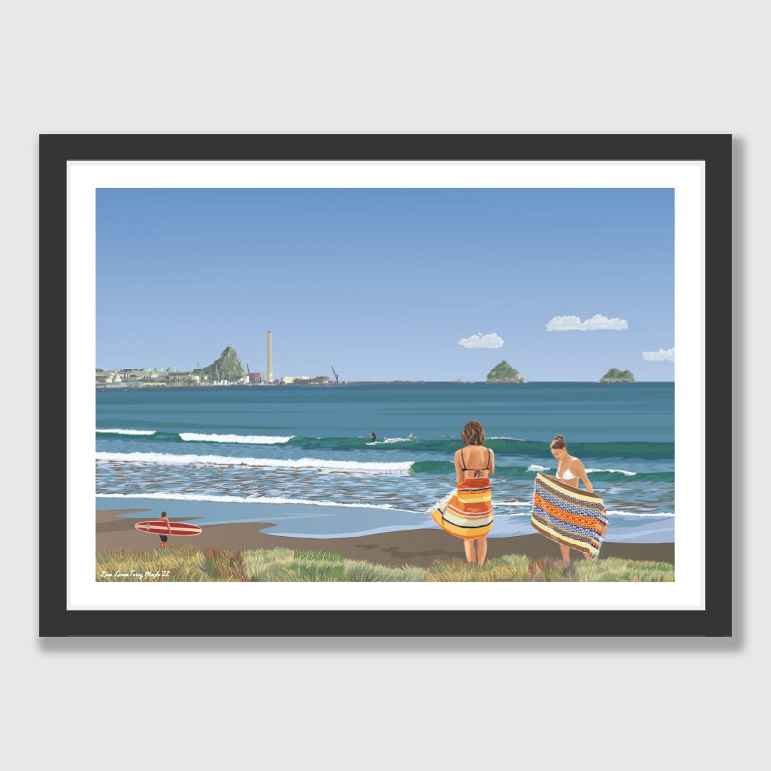 Fitzroy Beach Surf Art Print by Rosie Louise &amp; Terry Moyle