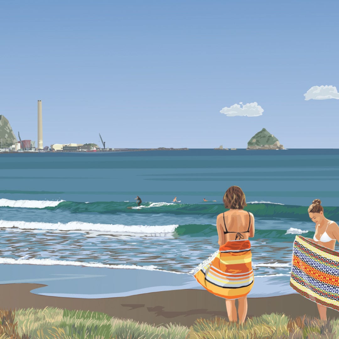 Fitzroy Beach Surf Art Print by Rosie Louise & Terry Moyle