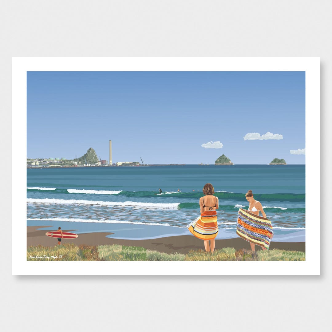 Fitzroy Beach Surf Art Print by Rosie Louise &amp; Terry Moyle
