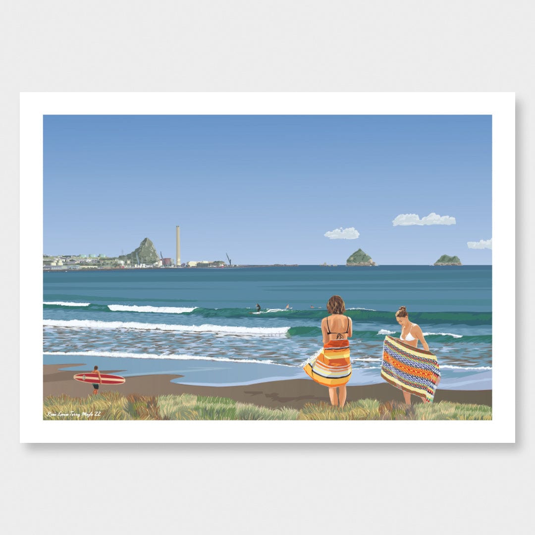 Fitzroy Beach Surf Art Print by Rosie Louise & Terry Moyle