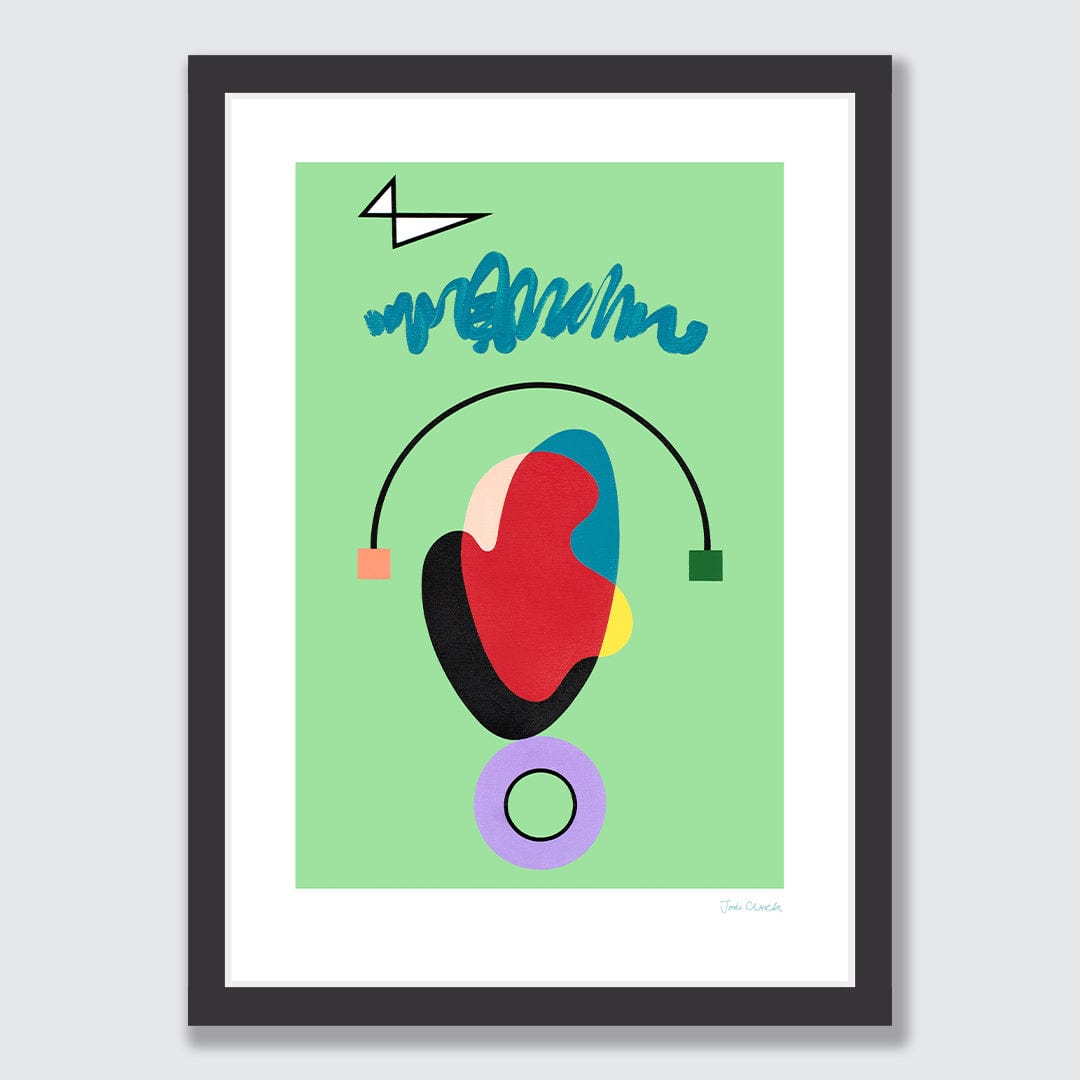 Green Circuit Art Print by Jodi Clark