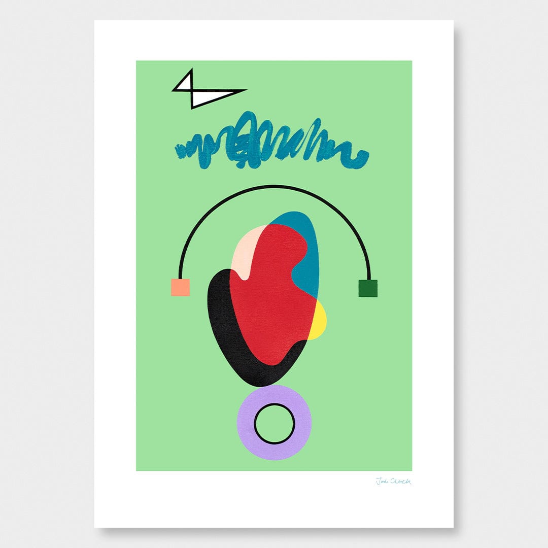 Green Circuit Art Print by Jodi Clark
