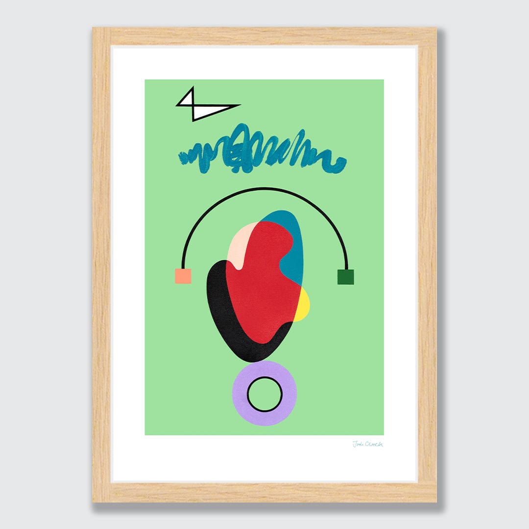 Green Circuit Art Print by Jodi Clark