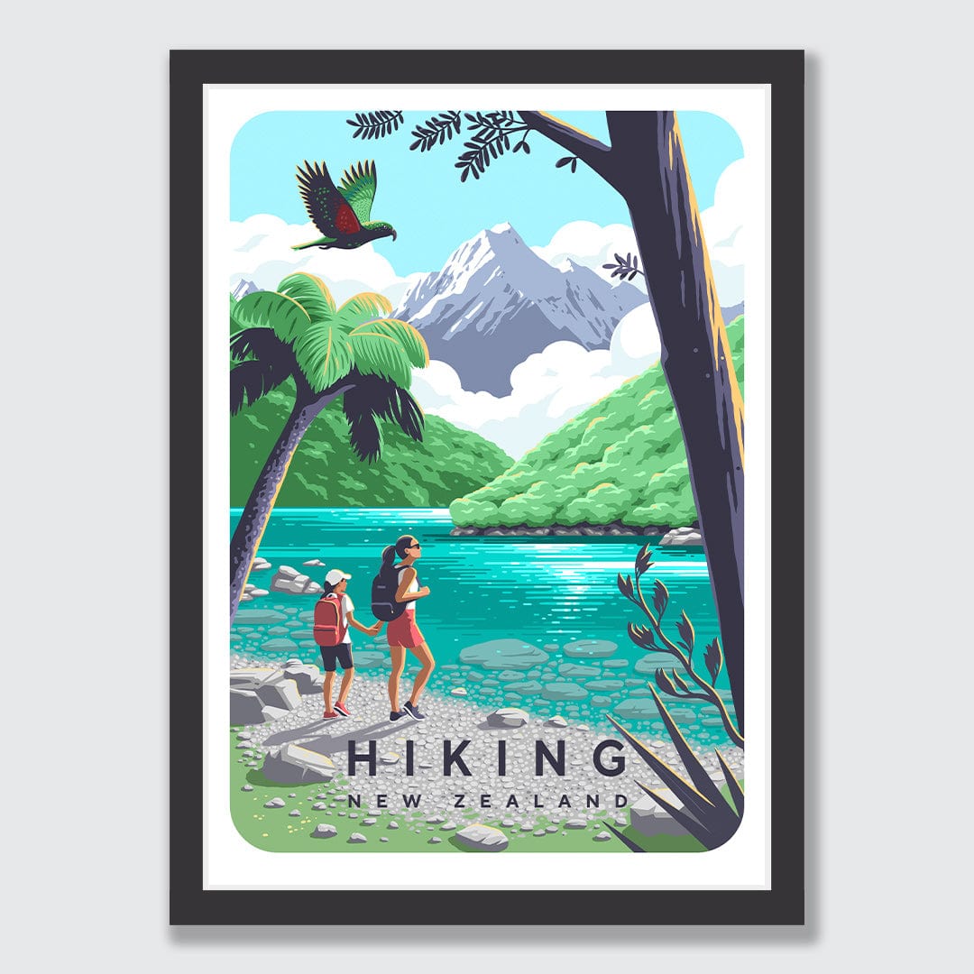 Hiking New Zealand is For Art Print by Julia Murray