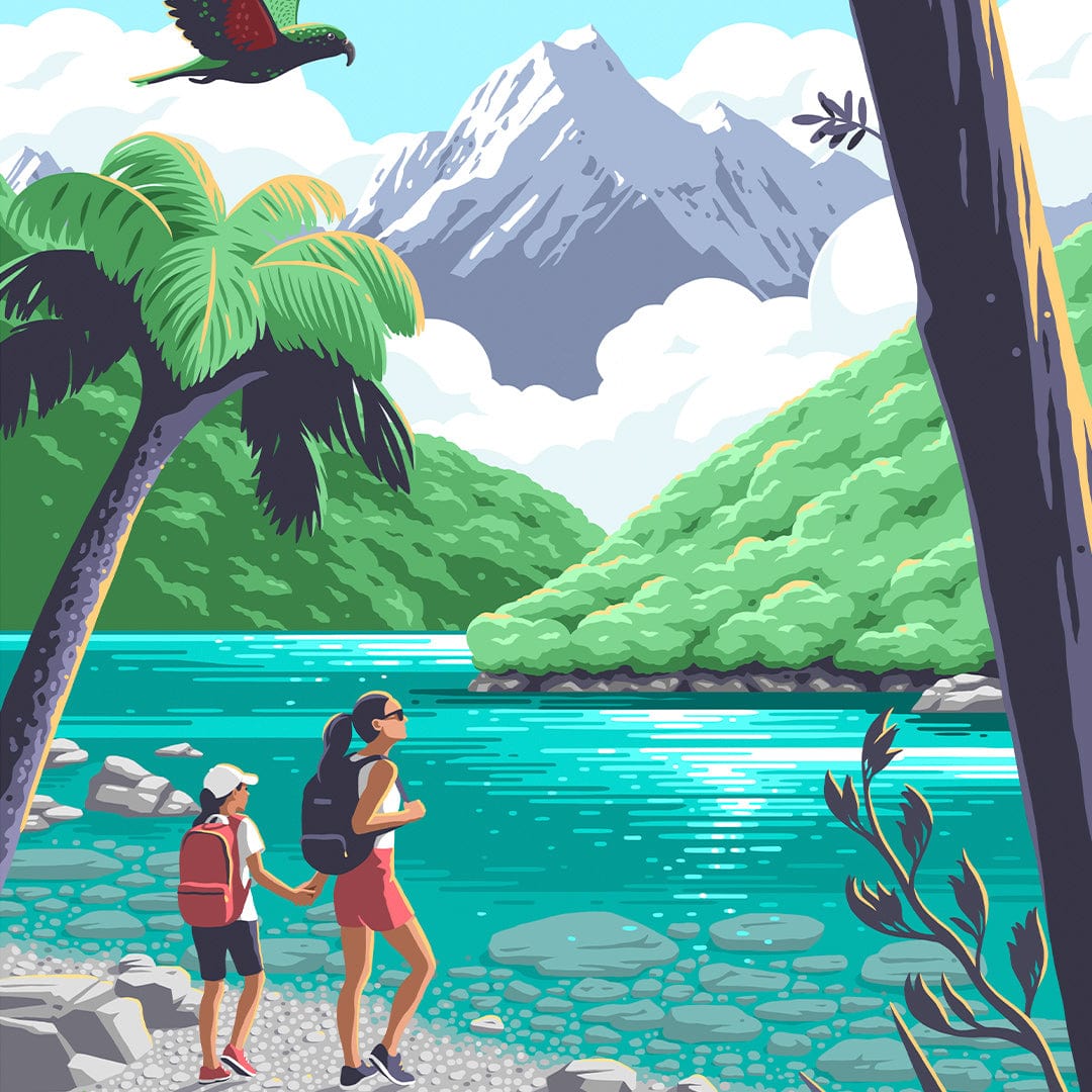 Hiking New Zealand is For Art Print by Julia Murray