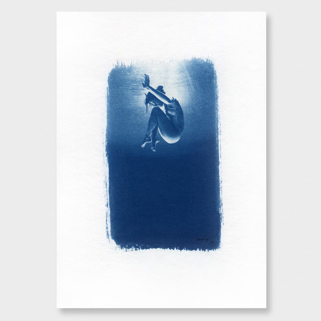 Into the Blue 01 Limited Edition Cyanotype by Sophia Jenny