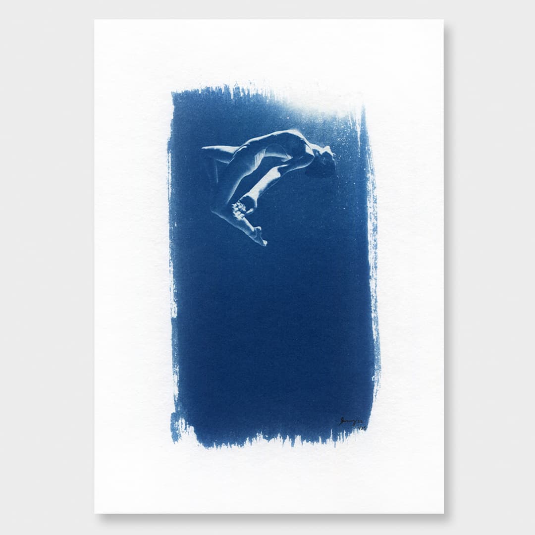 Into the Blue 02 Limited Edition Cyanotype by Sophia Jenny