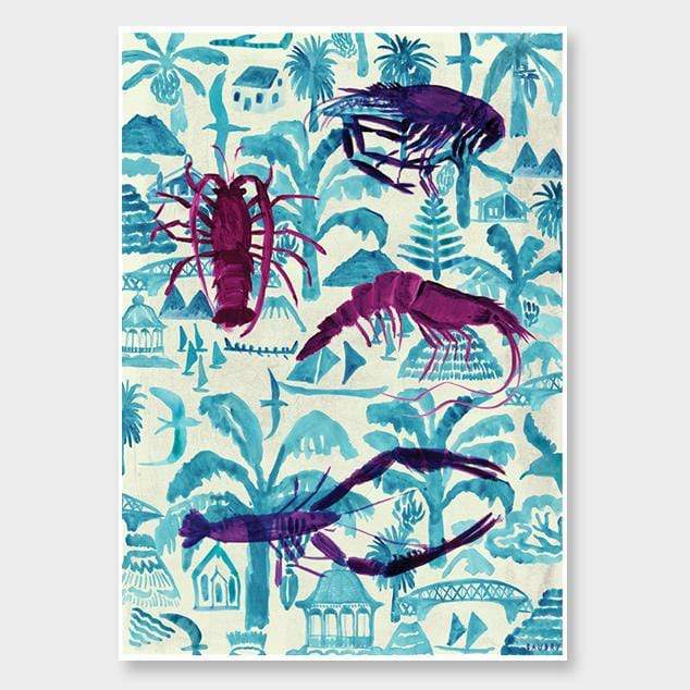 Kaimoana Scampi Art Print by Lisa Baudry