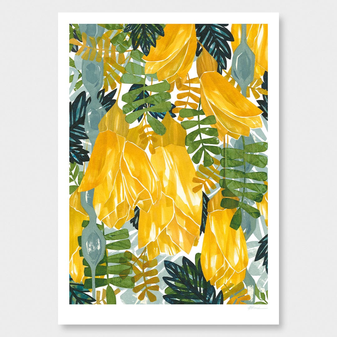 Kowhai Art Print by Holly Roach