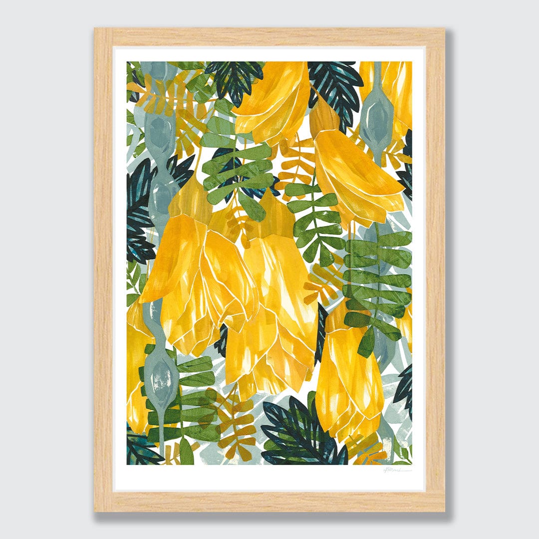 Kowhai Art Print by Holly Roach