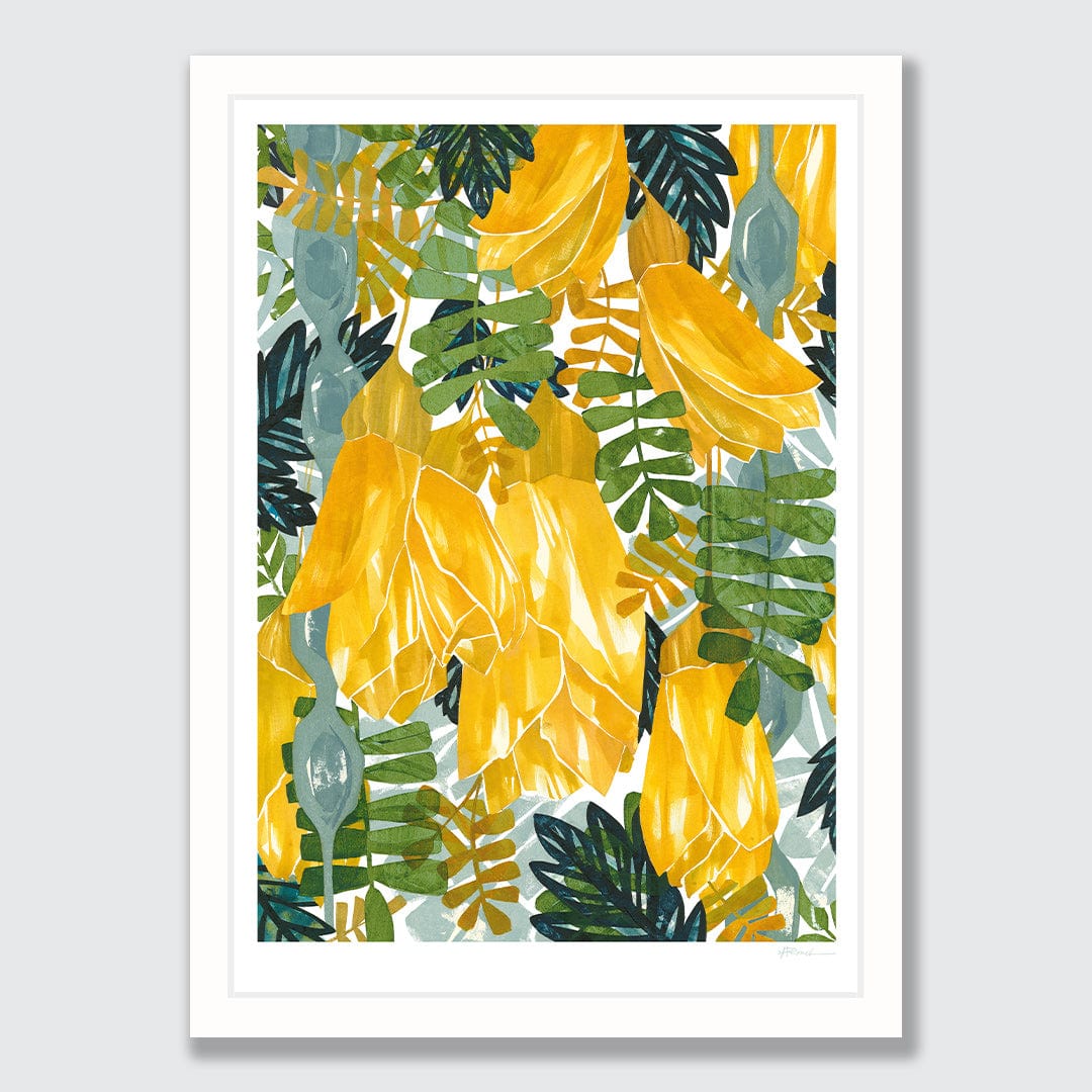 Kowhai Art Print by Holly Roach