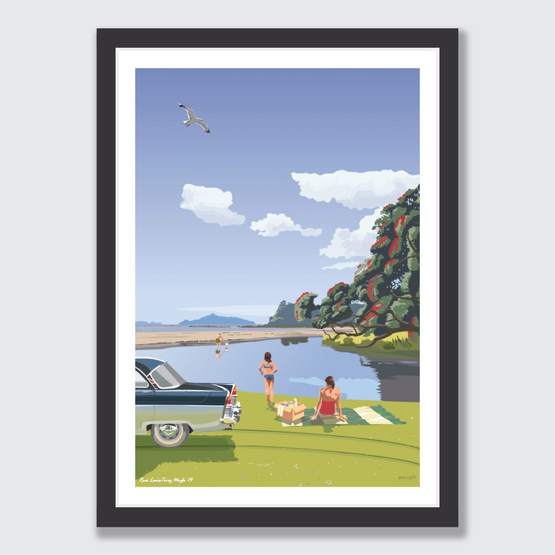 Lang Cove 1969 Art Print by Rosie Louise &amp; Terry Moyle