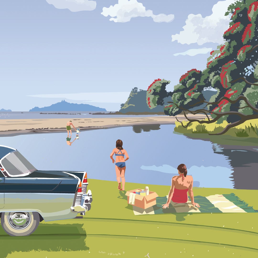 Lang Cove 1969 Art Print by Rosie Louise & Terry Moyle