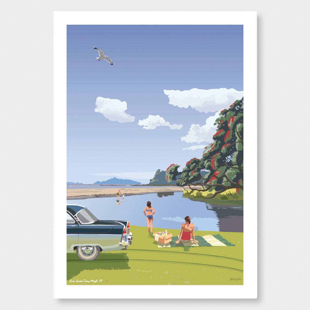 Lang Cove 1969 Art Print by Rosie Louise & Terry Moyle