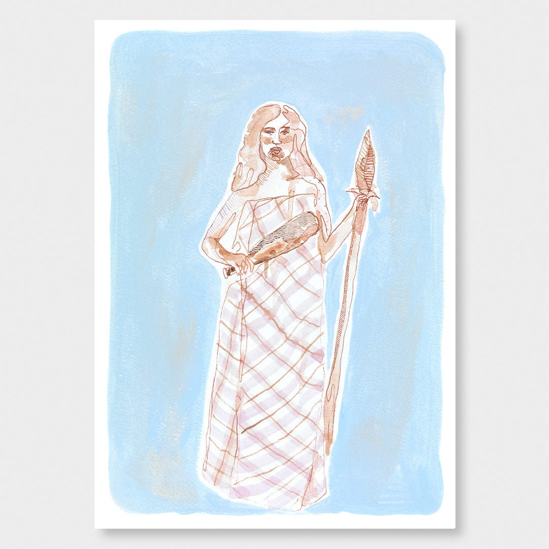 Māori Siren Art Print by Makus Art