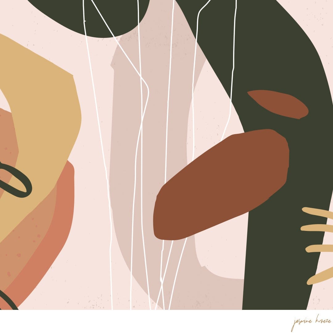 Mauao Mural I Art Print by Jasmine Kroeze